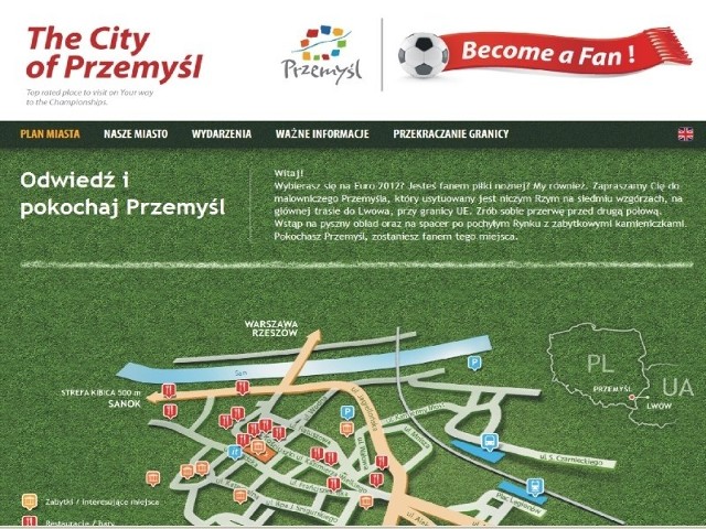 W Internecie działa miejska witryna, na której zamieszczane są informacje związane z Euro 2012.