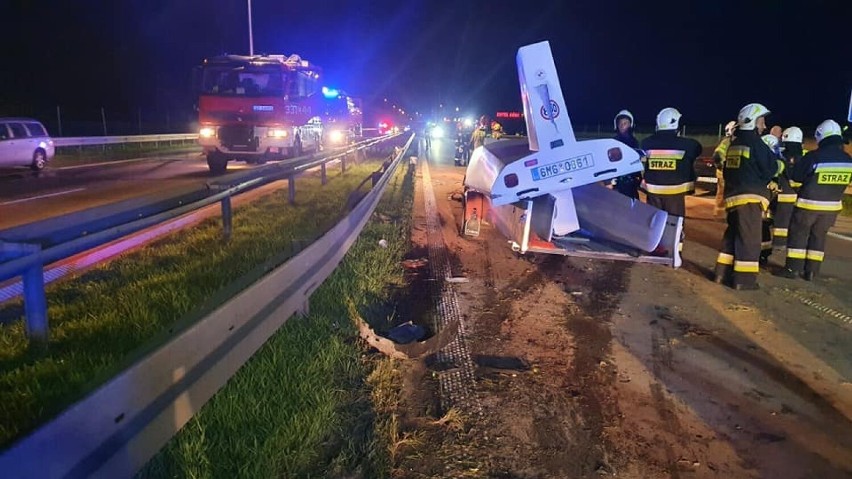 Wypadek na S8 koło Piotrkowa Trybunalskiego.