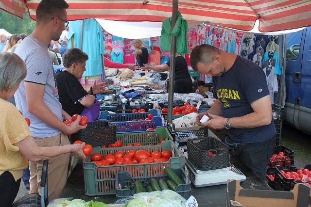 Na straganie Andrzeja Górskiego  zawsze jest duży wybór pomidorów