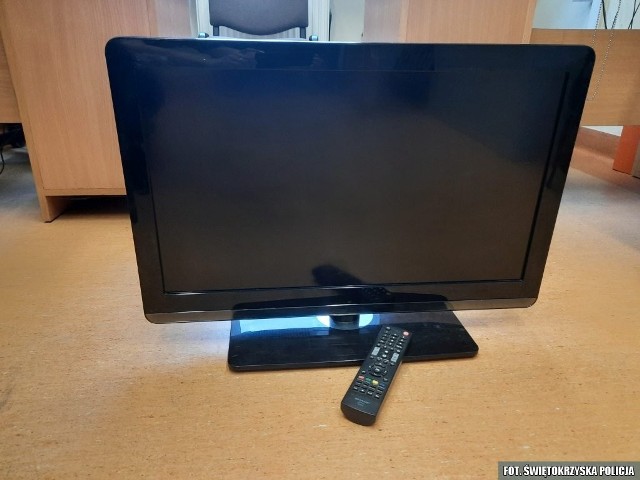 Kradziony telewizor odzyskany przez policjantów