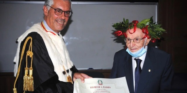 Giuseppe Paterno ukończył studia z wyróżnieniem