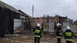 Krusze-Łubnice. Pożar budynków gospodarczych gasili strażacy z pięciu jednostek (zdjęcia)