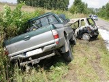 Śmiertelny wypadek. Tico wjechał pod mitsubishi. Kierowca daewoo poniósł śmierć 