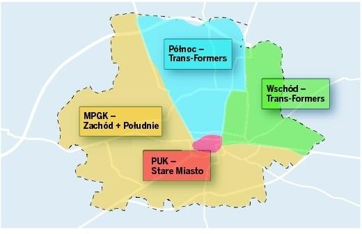 Tarnów podzielony jest na rejony utrzymania dróg. Bez przetargu połowę tego tortu miasto wykroiło dla własnej spółki MPGK. PUK i Trans-Formers resztą będą się zajmować tylko do końca stycznia