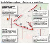 Sosnowiec: remonty dróg i drogowo-tramwajowy armagedon. Zobacz, jak przejechać [INFOGRAFIKA]