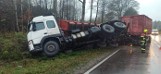 Straż. Wypadek na DK19. Ciężarówka zablokowała częściowo drogę na sześć godzin (zdjęcia)