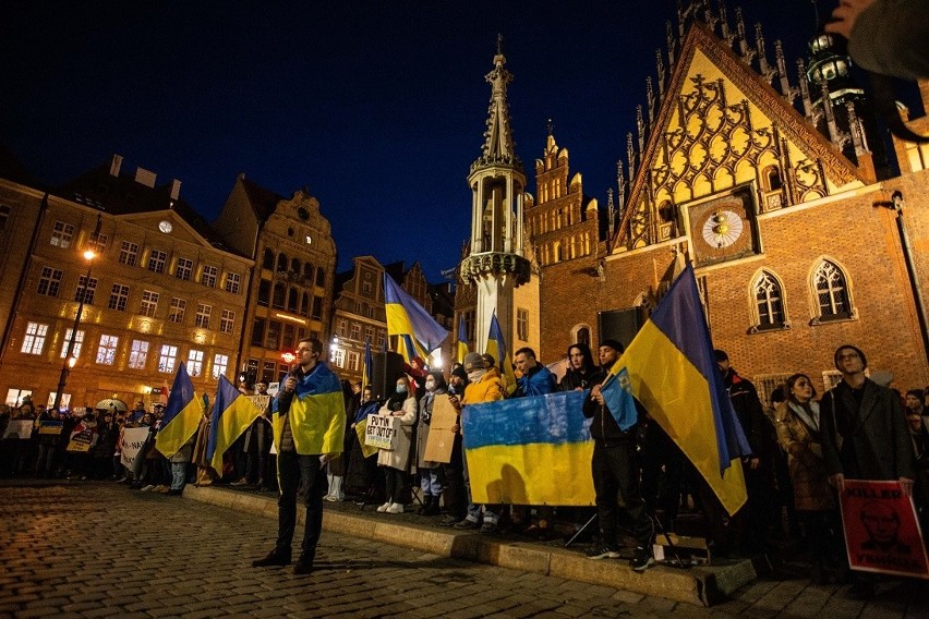 Manifestacja poparcia dla Ukrainy - Wrocław