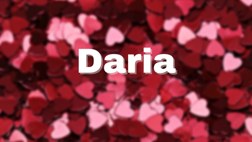 Imię Daria pochodzi z języka perskiego. Oznacza „tę, która...
