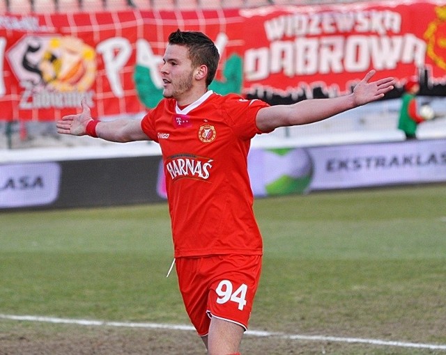 Velijko Batrović strzelił dwa gole dla Widzewa