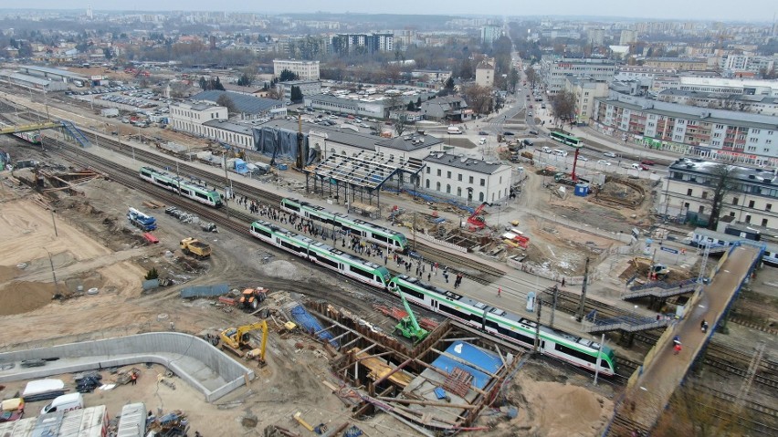 Prace przy budowie podlaskiego odcinka Rail Baltiki. Na...