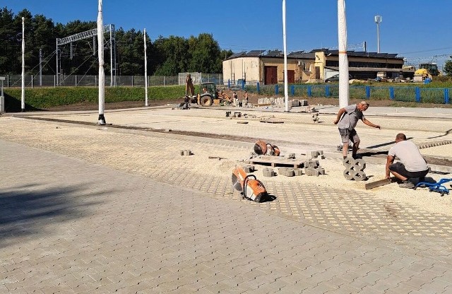 Budowa parkingu na stacji Włoszczowa Północ. Więcej na następnych zdjęciach >>>