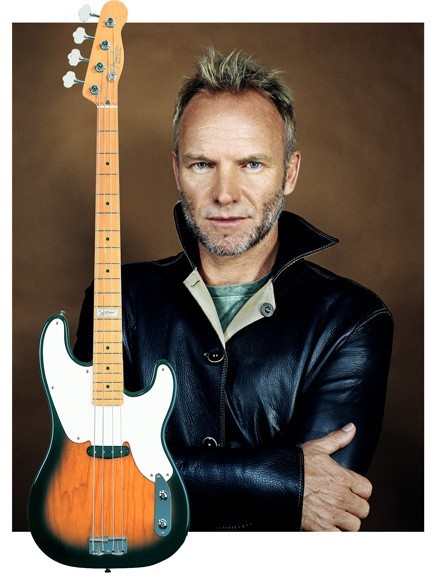 Sting i gitara basowa Fendera