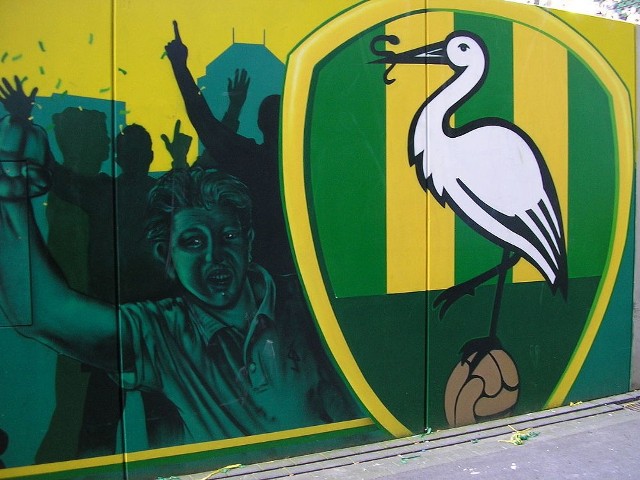 Mural na stadionie ADO Den Haag
