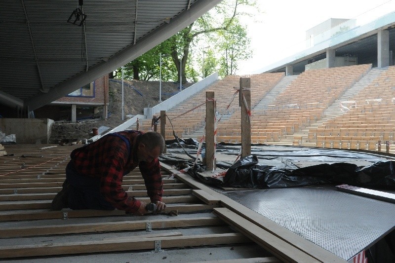 Nowy amfiteatr w Opolu. 
Budowa dobiega konca.