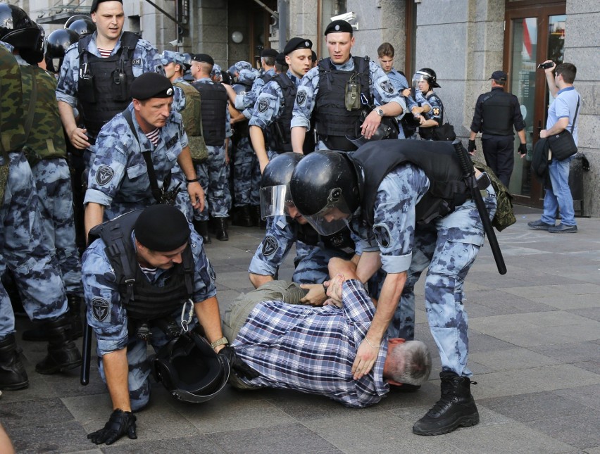 Protest opozycji w Moskwie