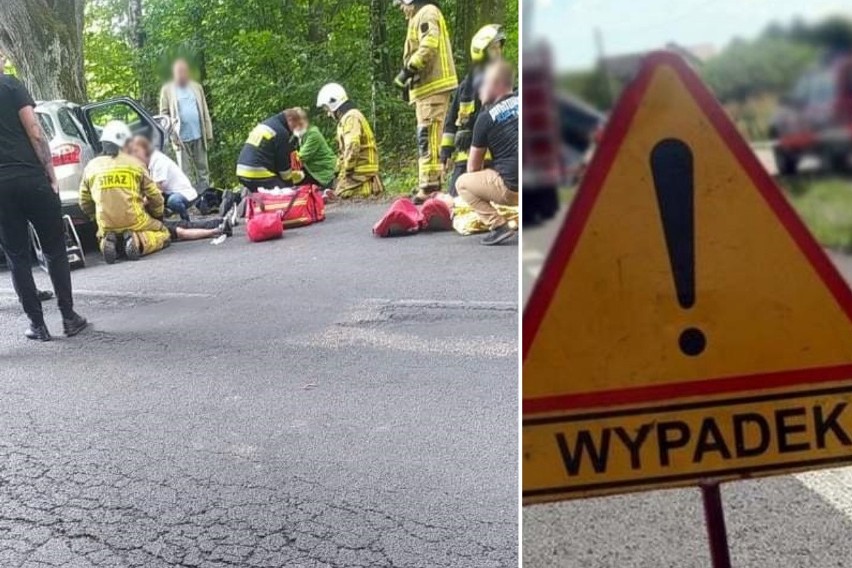 Wypadek w okolicy miejscowości Recz na drodze 151