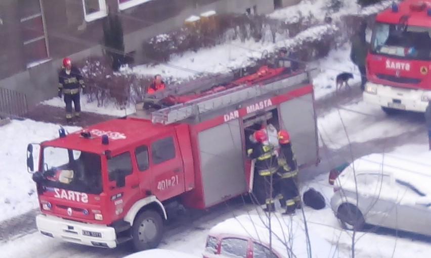 Pożar w Będzinie na Syberce