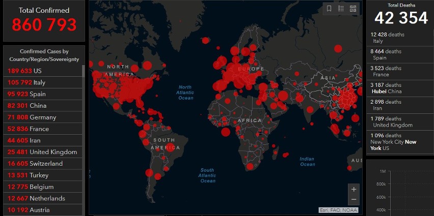 Coronavirus [MAPS, STATISTICS, DATA] 01.04.2020