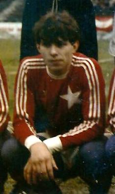 Wojciech Gorgoń jako zawodnik Wisły Kraków w 1985 roku