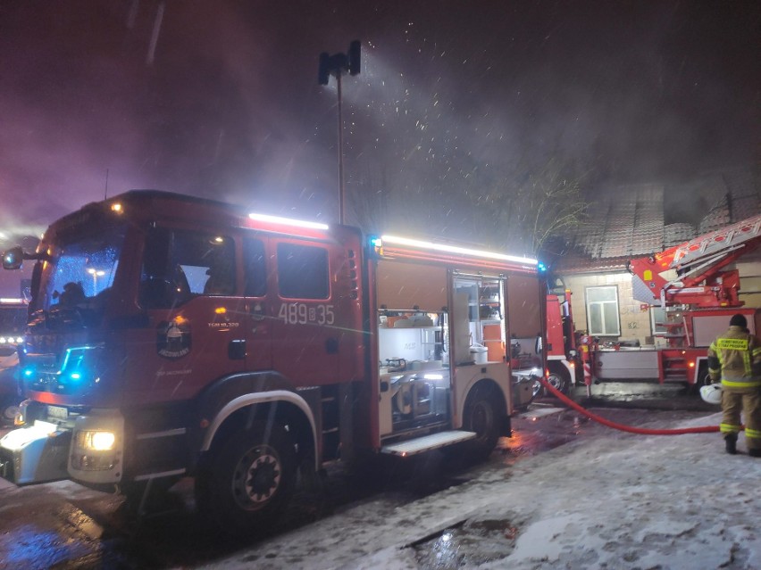 Pożar w centrum Sokółki