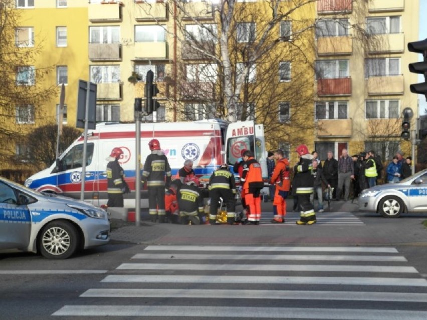 Wypadek w Wejherowie. Potrąconego mężczyznę zabrał...