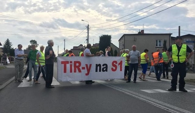 Protest mieszkańców Mierzęcic