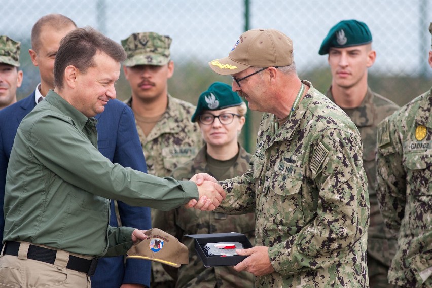 Minister Mariusz Błaszczak z wizytą w Redzikowie.