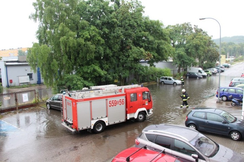 Czwartkowa ulewa w Wejherowie i powiecie. Są zalania w kilku miejscach [ZDJĘCIA]