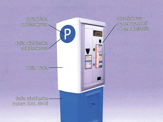 Tak mają wyglądać parkomaty, które staną w strefach płatnego parkowania; wyróżniać się mają niebieskim kolorem &#8211; to kolor Koszalina.