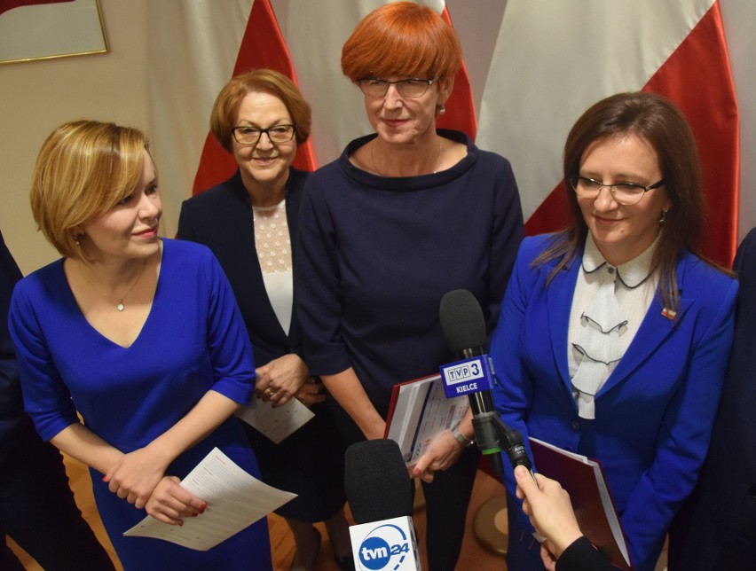 Minister Elżbieta Rafalska w Kielcach. Mówiła o spadającym ubóstwie 
