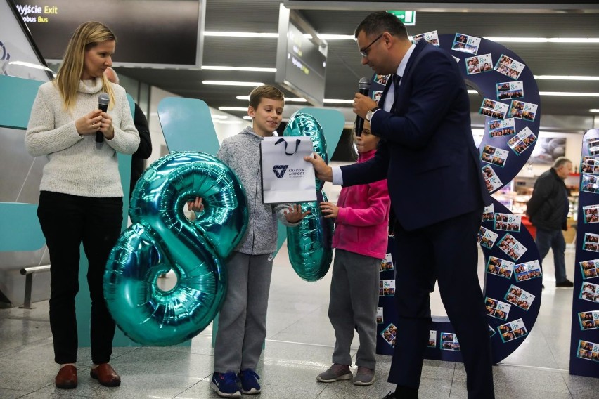 Stasia witał Radosław Włoszek, prezes Kraków Airport.