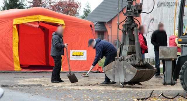 Na razie niczego przy ul Sulechowskiej specjalistyczna firma nie znalazła