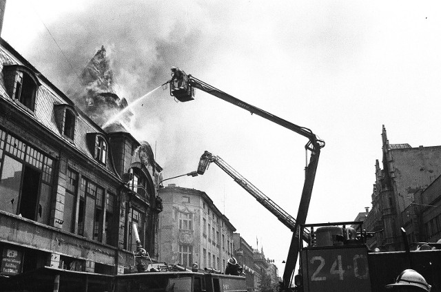 Pożar Domu Buta przy ul. Piotrkowskiej