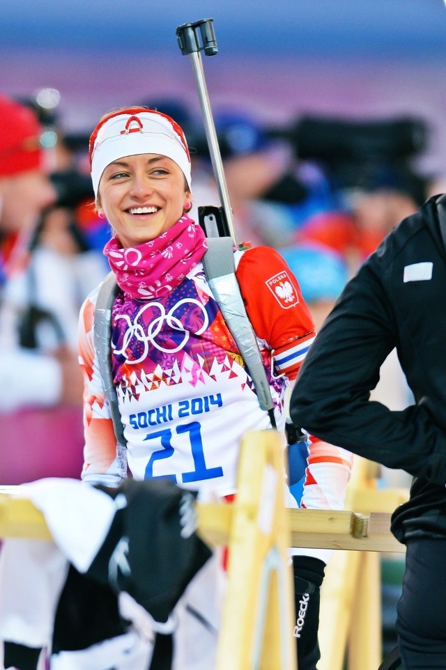 Monika Hojnisz podczas igrzysk w Soczi
