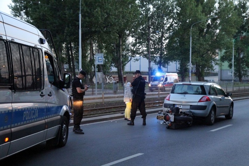 Wypadek z udziałem motocyklisty na ul. Grabiszyńskiej -...