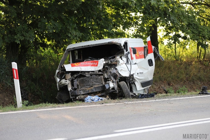 Żużela - wypadek na DK45 Opole-Racibórz.