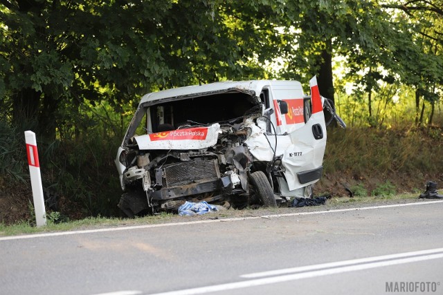 Żużela - wypadek na DK45 Opole-Racibórz.