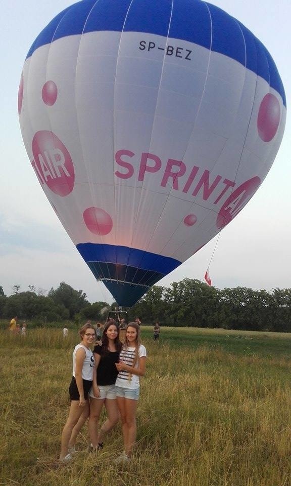 Lądowanie balonu w Sławnie.