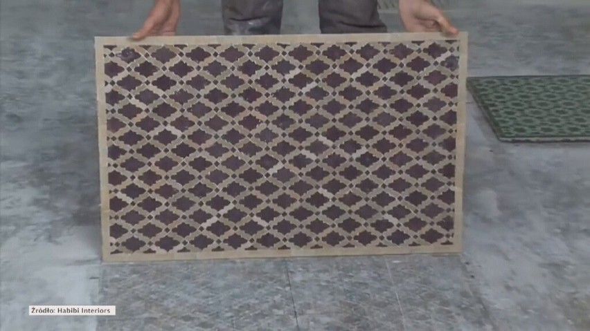 Płytka z mozaiką marokańską...