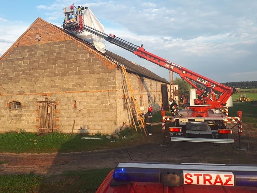 Strażacy z regionu mieli po  deszczach i burzach pełne ręce...