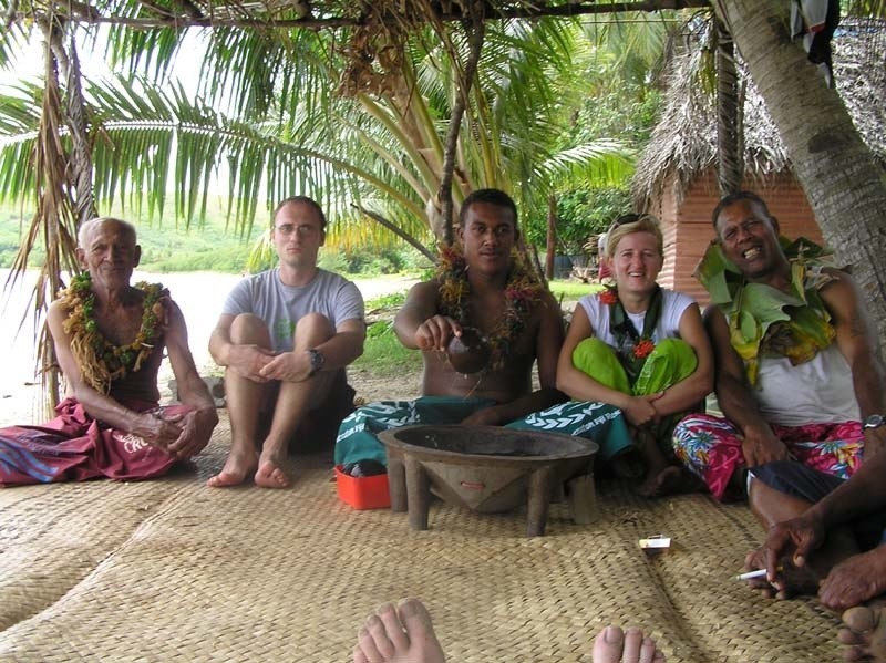 Wyspy Fiji
W wiosce na ceremoni picia kawy
