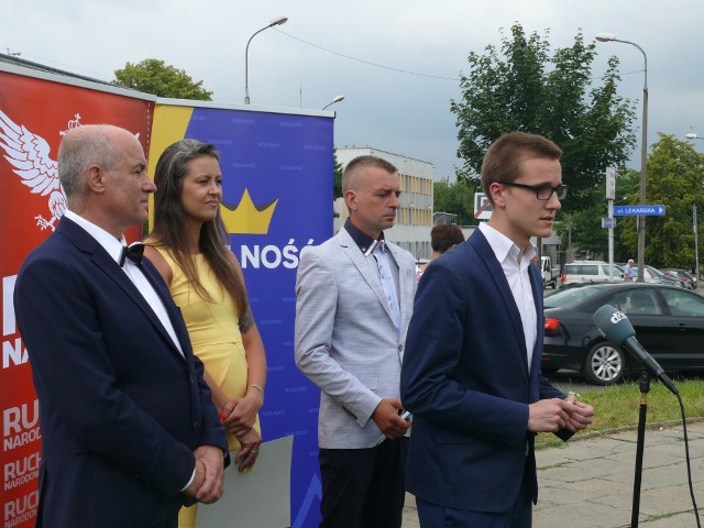 Nowe porozumienie przedwyborcze; od lewej: Cezary Stąpor, Małgorzata Stambor, Mateusz Waśkiewicz, Piotr Markowski.