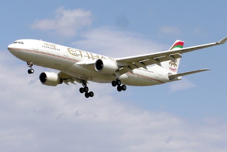 Ekskluzywne arabskie linie lotnicze Etihad Airways...