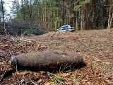 Mieszkaniec powiatu bełchatowskiego znalazł niewybuch podczas wycinki drzew