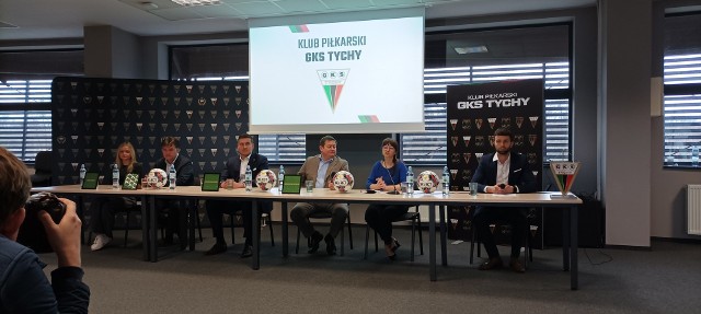 6 kwietnia 2023 r. Konferencja prasowa z nowymi inwestorami GKS-u Tychy.