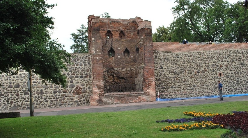Widok współczesny fragmentu murów