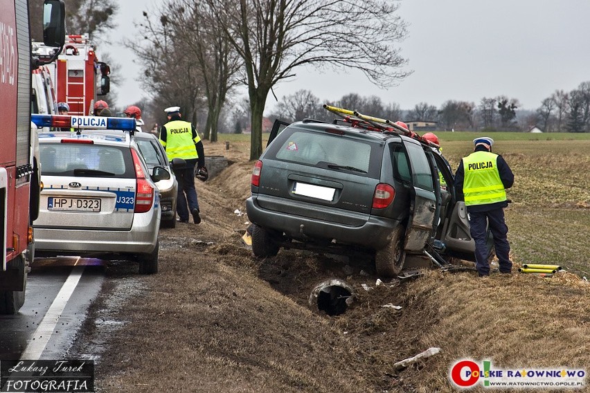 Wypadek na DK11 w Sarnowie.