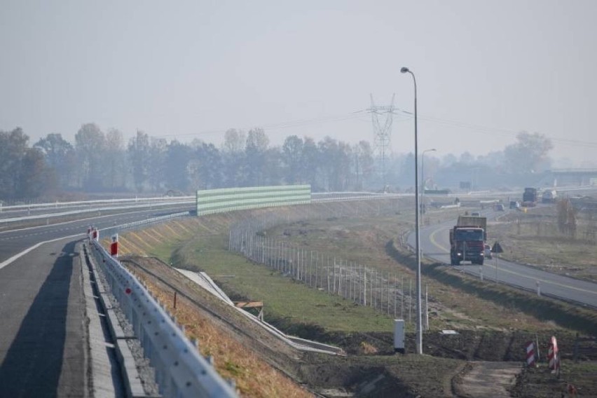 Budowa odcinka drogi S7.