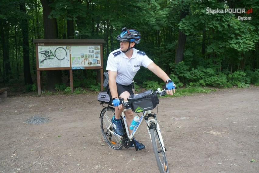 Bytom: Patrol rowerowy - policjant dojedzie wszędzie