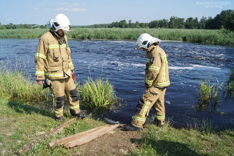 Służby otrzymały w sobotę rano zgłoszenie o śniętych rybach...